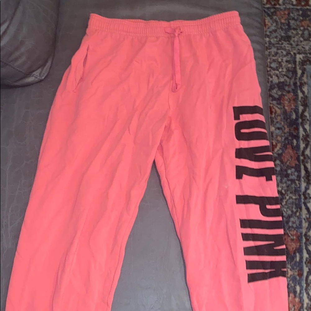 Pink sweatpants